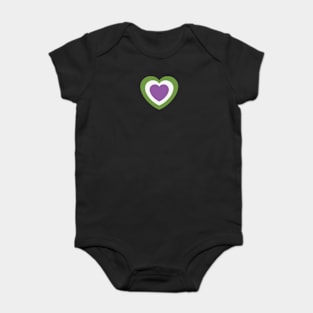 genderqueer colors heart Baby Bodysuit